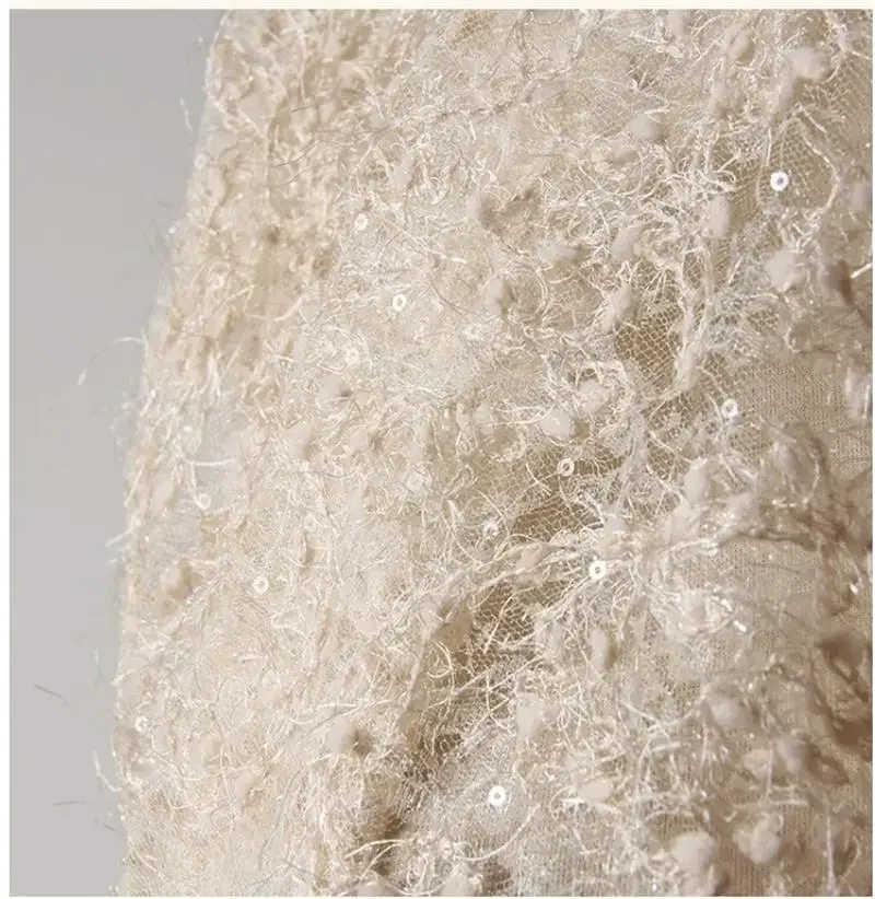 3D Hollow Little Snowball Silk Embroidered Fabric Fashion Creative Designer Fabric
3D Hollow Little Snowball Silk Embroidered Fabric Fashion Creative Designer Fabric