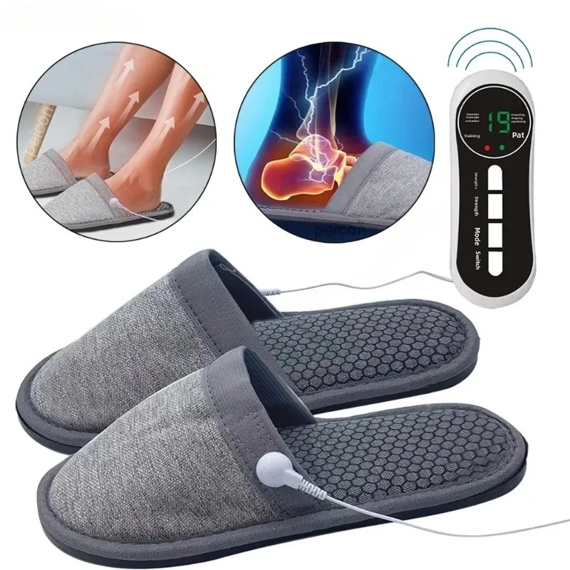 Rechargeable EMS Foot Massager Slippers - TENS Electrical Pulse Therapy with Removable Pads, Pain Relief Home Use Non-Slip
Rechargeable EMS Foot Massager Slippers - TENS Electrical Pulse Therapy with Removable Pads, Pain Relief Home Use Non-Slip