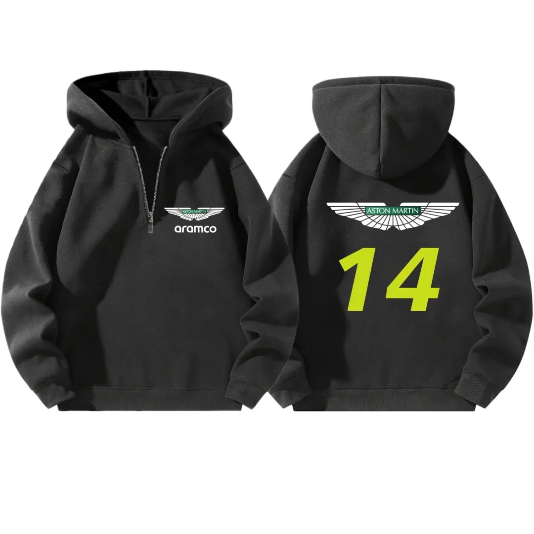 Весна и осень 2026 Алонсо No. Периферийный свитер 14, толстовка с капюшоном и полумолнией с принтом Aston Martin Aramco
Весна и осень 2026 Алонсо No. Периферийный свитер 14, толстовка с капюшоном и полумолнией с принтом Aston Martin Aramco