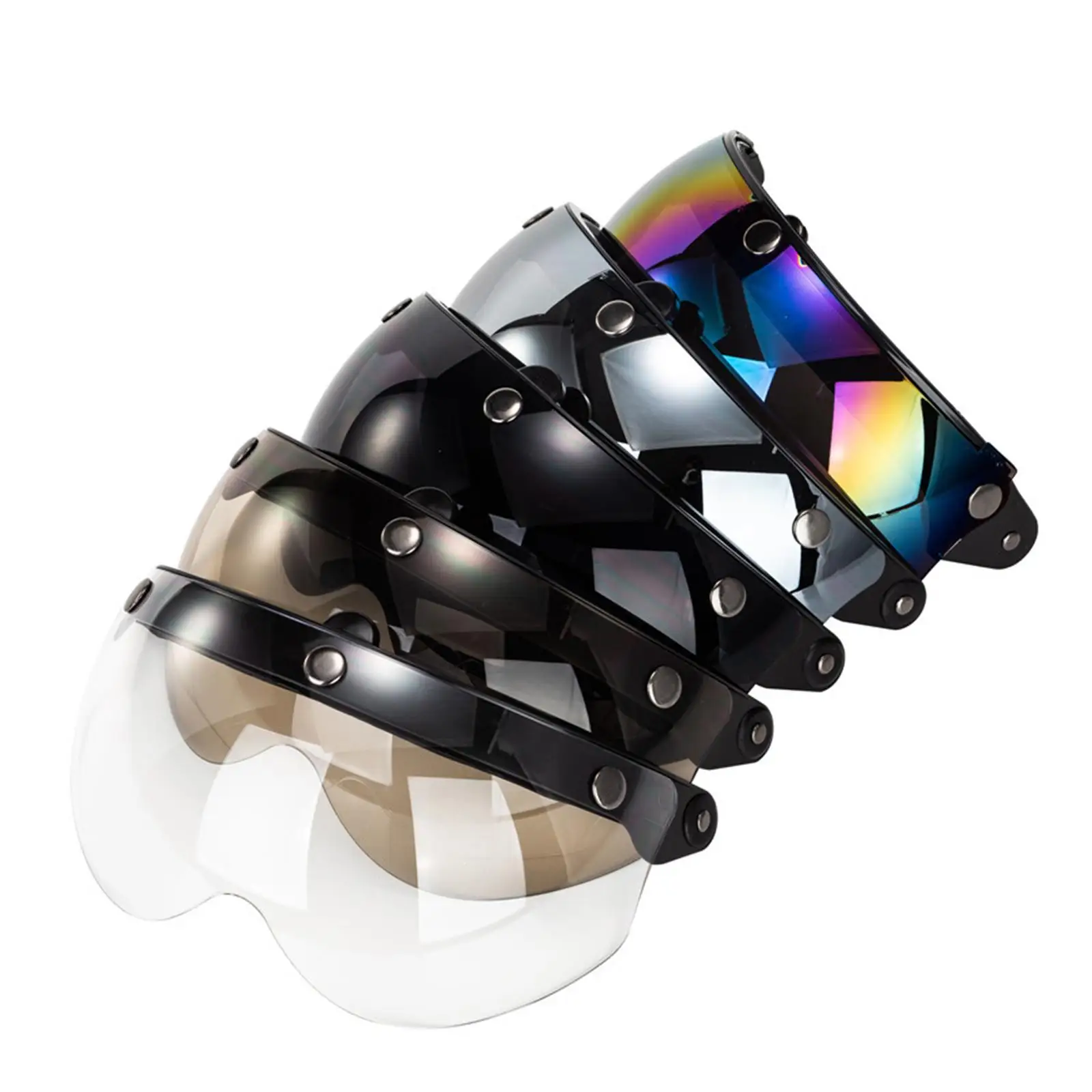 3 Snap Bubble Motorcycle Visor Waterproof Lens Retro Pilot Style Helmet Accessory for Summer Helmets
3 Snap Bubble Motorcycle Visor Waterproof Lens Retro Pilot Style Helmet Accessory for Summer Helmets
