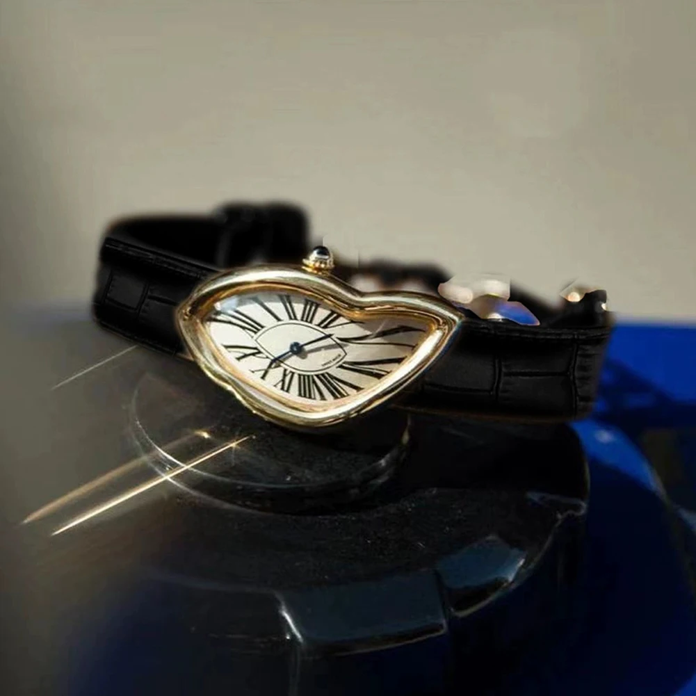 Medieval Retro Alien Melt Twist Quartz Watch Irregular Case Leather Strap Waterproof Fashion Wristwatch For Men Women
Medieval Retro Alien Melt Twist Quartz Watch Irregular Case Leather Strap Waterproof Fashion Wristwatch For Men Women