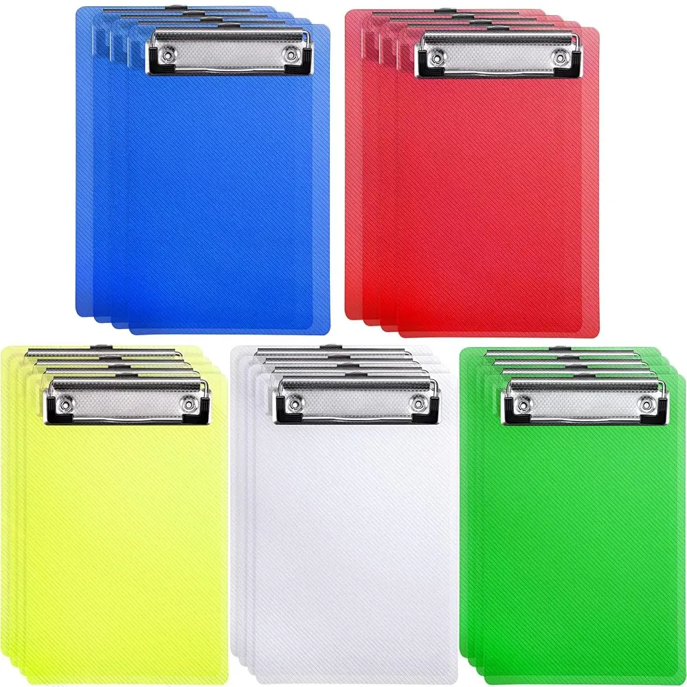 20 Pieces Mini Clipboards 4.7x7.3 Inch Plastic Colorful Clip Boards Small Cute Pocket Clipboard with Profile Clip for Shoppin
20 Pieces Mini Clipboards 4.7x7.3 Inch Plastic Colorful Clip Boards Small Cute Pocket Clipboard with Profile Clip for Shoppin