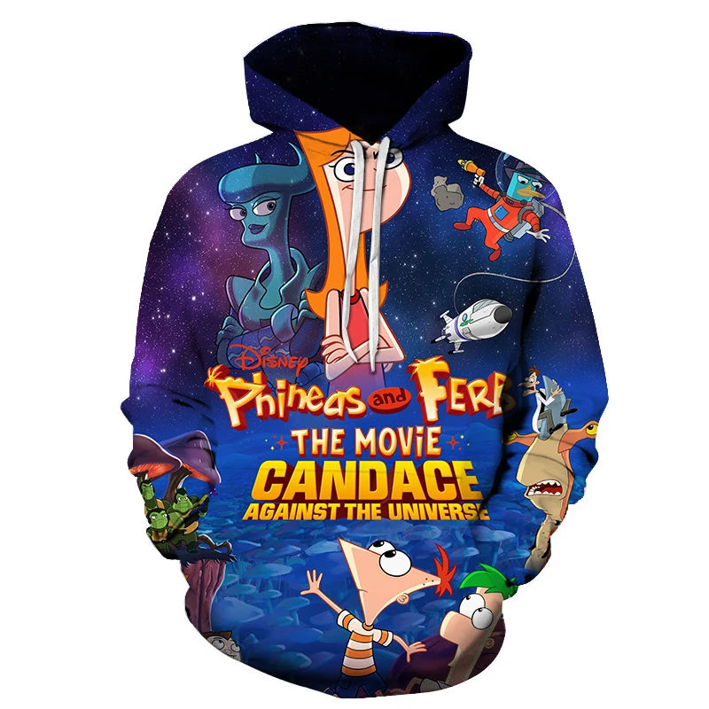 Disney-Sweats à capuche à manches longues Phineas et Ferb pour hommes et femmes, Streetwear décontracté, Hip Hop, PVD, Garçons e
Disney-Sweats à capuche à manches longues Phineas et Ferb pour hommes et femmes, Streetwear décontracté, Hip Hop, PVD, Garçons e