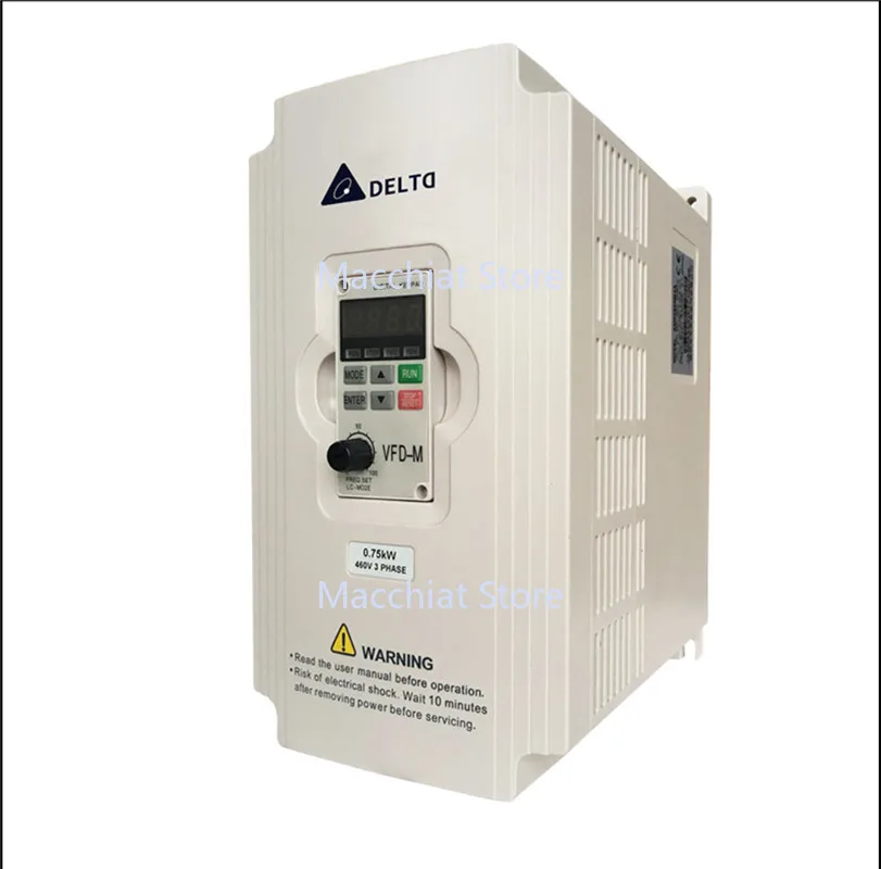 New Delta Inverter VFD015M21A, 0.4KW /0.75KW/1.5KW, Output Frequency 0.1-400Hz Carrier Frequency Up To 15kHz
New Delta Inverter VFD015M21A, 0.4KW /0.75KW/1.5KW, Output Frequency 0.1-400Hz Carrier Frequency Up To 15kHz
