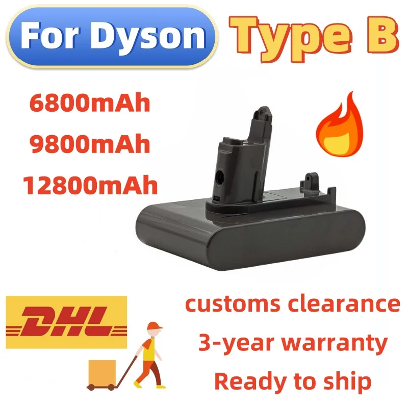 High Capacity Rechargeable Battery Pack 100% New For Dyson Type-B Cordless Vacuum Cleaner Replacement
High Capacity Rechargeable Battery Pack 100% New For Dyson Type-B Cordless Vacuum Cleaner Replacement