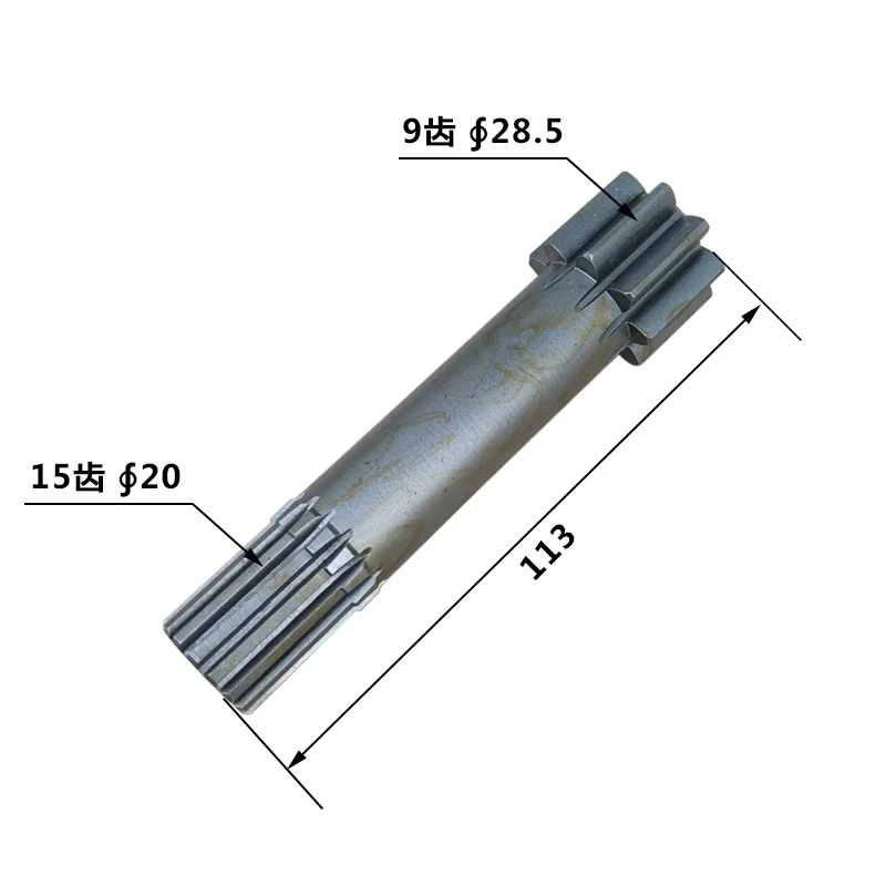 Центральная шестерня для ходового двигателя, солнечный вал шестерни (9/15 зубьев), совместимая с мини-экскаватором Komatsu PC40MR-2
Центральная шестерня для ходового двигателя, солнечный вал шестерни (9/15 зубьев), совместимая с мини-экскаватором Komatsu PC40MR-2