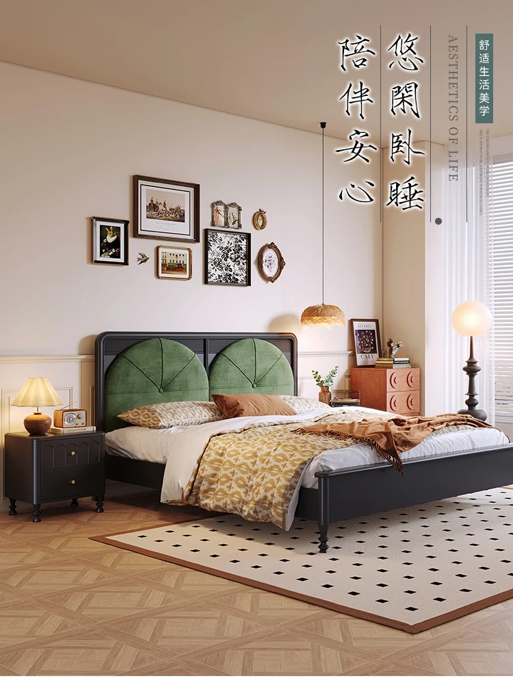 NEW American retro solid wood bed, master bedroom queen bed, antique style double bed, light French light luxury cream style
NEW American retro solid wood bed, master bedroom queen bed, antique style double bed, light French light luxury cream style