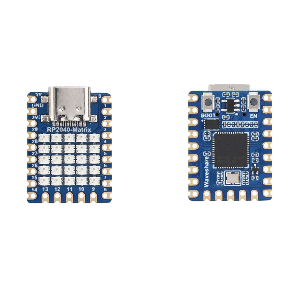 RP2040 Mini Development Board 5 × 5 RGB LED Matrix Development Board Module Type-C Connector Support for MicroPython C/C++
RP2040 Mini Development Board 5 × 5 RGB LED Matrix Development Board Module Type-C Connector Support for MicroPython C/C++