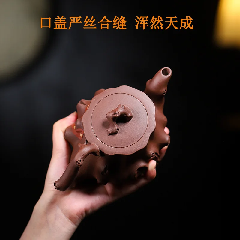 High Quality Yixing Famous Purple Clay Pot Ore Handmade Vase Tree Pile Household Teapot
High Quality Yixing Famous Purple Clay Pot Ore Handmade Vase Tree Pile Household Teapot
