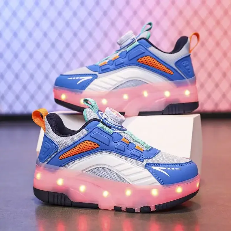 New Walking Shoes, Roller Skates For Boys and Girls, Four-wheel Children's Roller Skates, Student Sports Light Sneakers 
New Walking Shoes, Roller Skates For Boys and Girls, Four-wheel Children's Roller Skates, Student Sports Light Sneakers