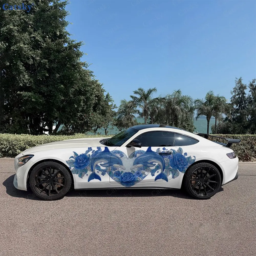 2pcs Love Dolphin Splash Decal, Durable, Fade-Resistant, Enhance Vehicle Aesthetic With Bold Design Car Vinyl Wrap
2pcs Love Dolphin Splash Decal, Durable, Fade-Resistant, Enhance Vehicle Aesthetic With Bold Design Car Vinyl Wrap