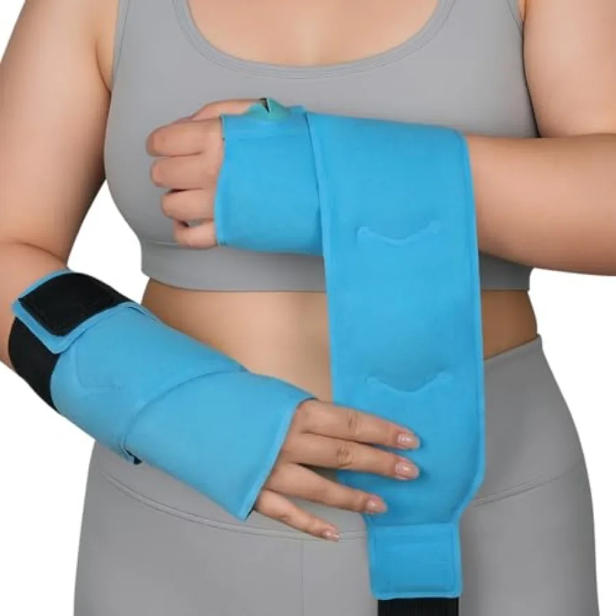 24" Extra Long Wrist Ice Pack Wraps for Carpal Tunnel 2-Piece Set,Reusable Gel Hand Ice Packs for Wrist and Forearm Discomfort,
24" Extra Long Wrist Ice Pack Wraps for Carpal Tunnel 2-Piece Set,Reusable Gel Hand Ice Packs for Wrist and Forearm Discomfort,