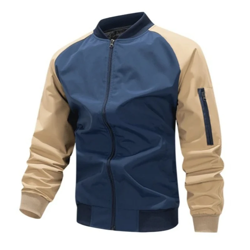 Patchwork Baseball Jacket Men Zip Up Pocket Baseball Uniform Suit Coat Men's Casual Color Block Outerwear Spring Autumn Workwear
Patchwork Baseball Jacket Men Zip Up Pocket Baseball Uniform Suit Coat Men's Casual Color Block Outerwear Spring Autumn Workwear