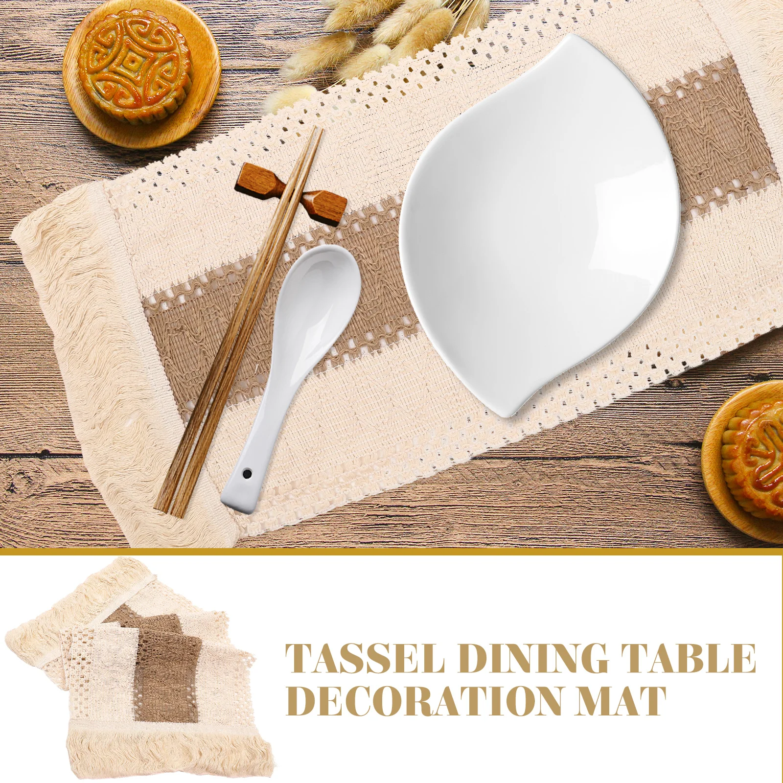 2pcs Rectangle Placemat Braided Place Mat Dining Table Heat Insulation Table Mat Kitchen Linen Cotton Thick Anti-Scratch
2pcs Rectangle Placemat Braided Place Mat Dining Table Heat Insulation Table Mat Kitchen Linen Cotton Thick Anti-Scratch