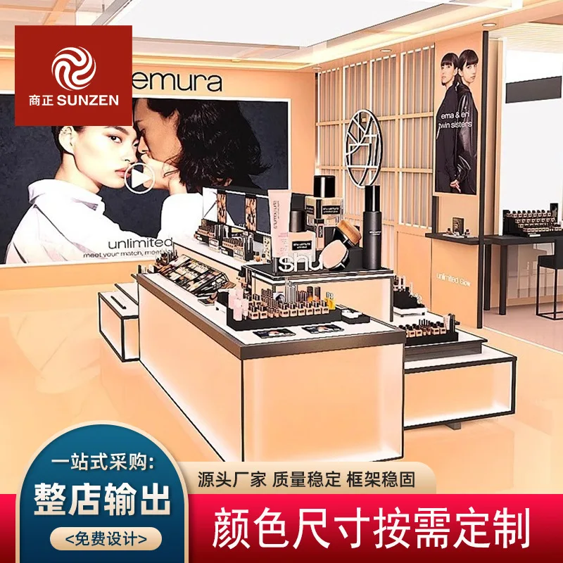 Customized Cosmetic Display Cabinet Skincare Beauty Store Shelf Rack Lipstick Display Rack Color Mixing Island Makeup Count
Customized Cosmetic Display Cabinet Skincare Beauty Store Shelf Rack Lipstick Display Rack Color Mixing Island Makeup Count