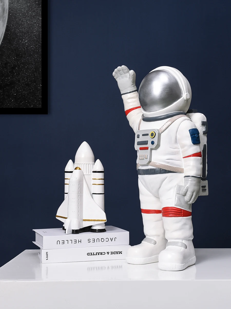 Home Dector Creative Astronaut Ornament Decoration Rockets Figurines Living Room TV Cabinet Shop Window Bar Nordic Sculpture
Home Dector Creative Astronaut Ornament Decoration Rockets Figurines Living Room TV Cabinet Shop Window Bar Nordic Sculpture