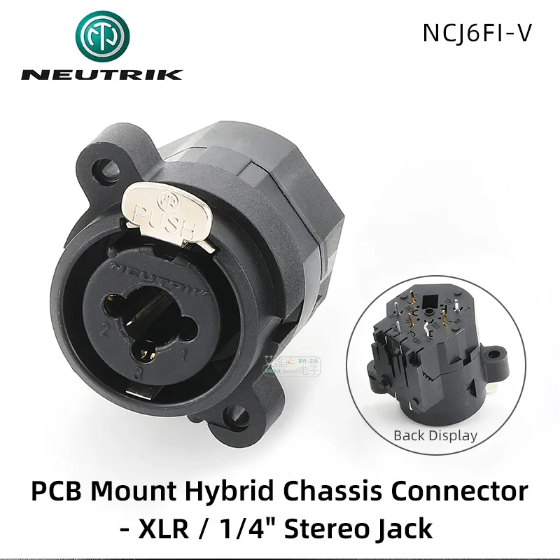 3-core XLR 6.35mm 1/4" Stereo Jack Audio Combo Female Socket Microphone Sound Card Connector with Horizontal PCB Mount
3-core XLR 6.35mm 1/4" Stereo Jack Audio Combo Female Socket Microphone Sound Card Connector with Horizontal PCB Mount