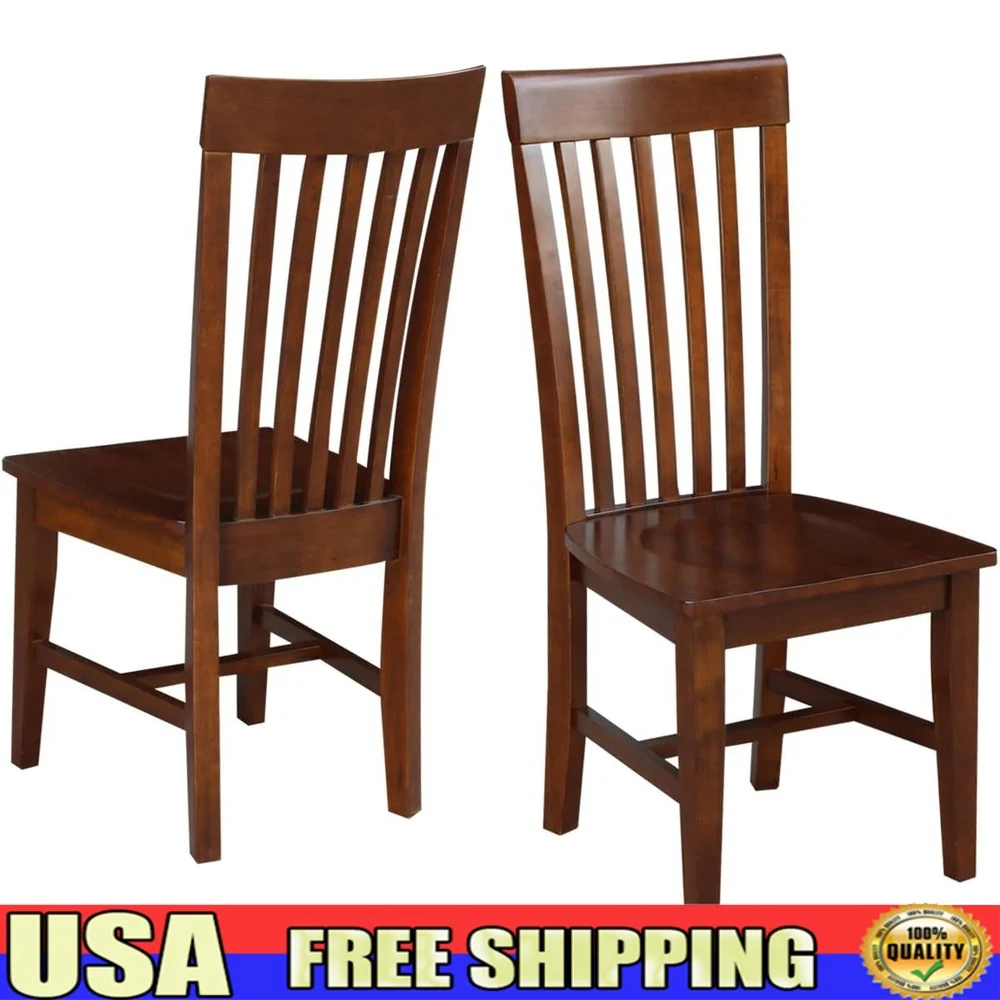 Tall Dining Chair Set of Two Solid Wood Sturdy Parawood Design Dining Space Quick Assembly Comfortable Seating
Tall Dining Chair Set of Two Solid Wood Sturdy Parawood Design Dining Space Quick Assembly Comfortable Seating