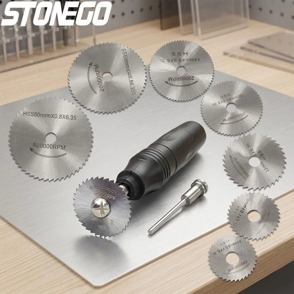 7pcs HSS Rotary Tool Set 3.2mm-6.0mm Shank Circular Saw Blades Cutting Discs Mandrel Mini Saw Blade
7pcs HSS Rotary Tool Set 3.2mm-6.0mm Shank Circular Saw Blades Cutting Discs Mandrel Mini Saw Blade
