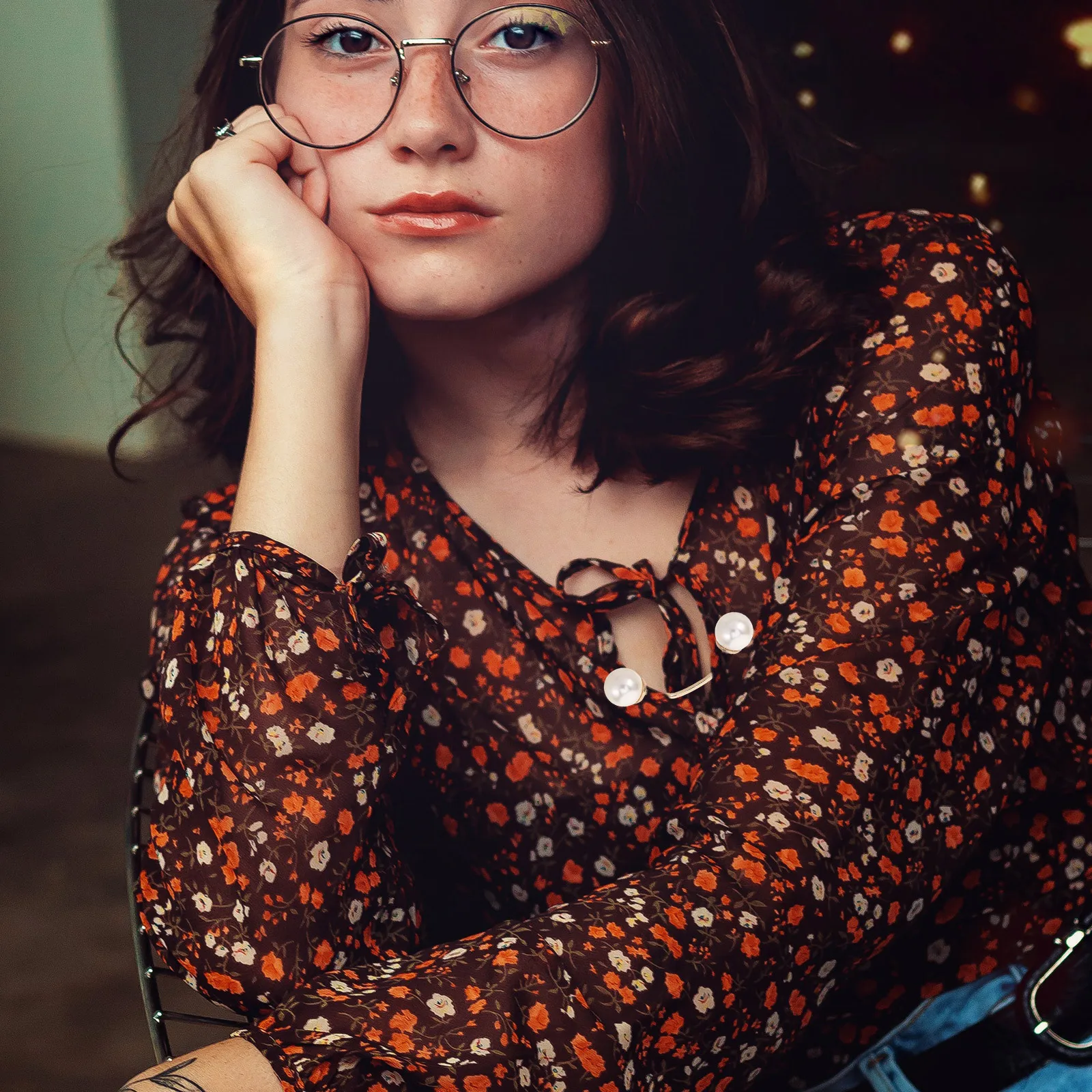 5Pcs Anti-Exposure Brooch Buttons Women's Metal with Artificial Pearls Hidden Snap Closure Round Decoration for Blouses
5Pcs Anti-Exposure Brooch Buttons Women's Metal with Artificial Pearls Hidden Snap Closure Round Decoration for Blouses