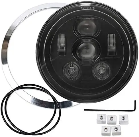 Black 7" LED Headlight Kit for R100R, R100T, R1150R, R1200C and R850 Models
Black 7" LED Headlight Kit for R100R, R100T, R1150R, R1200C and R850 Models
