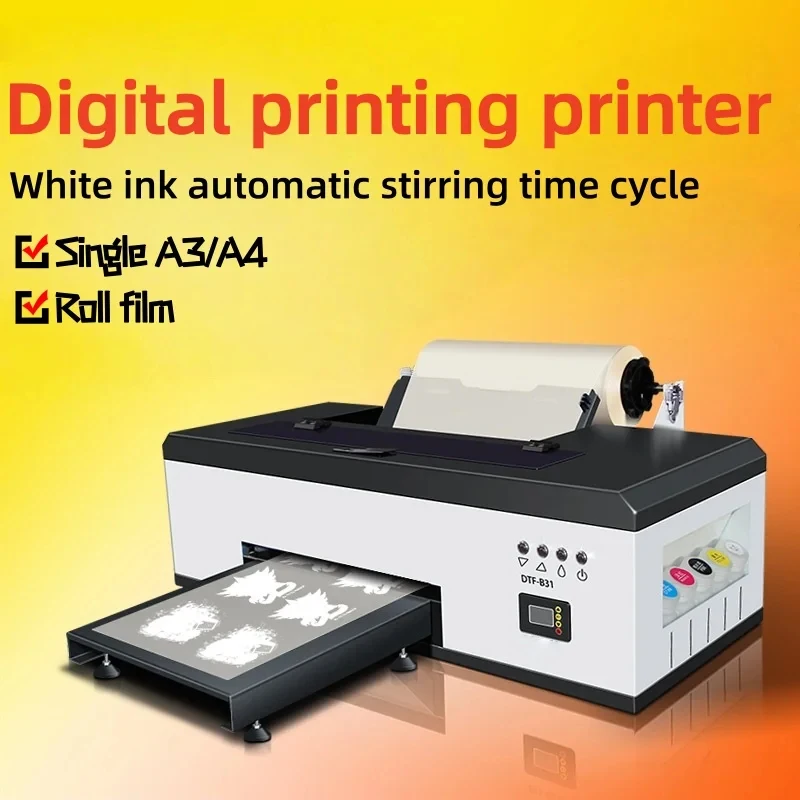 White Ink Heat Transfer Printer, Micro Piezoelectric Nozzle Design, Color First Then White Printing Process
White Ink Heat Transfer Printer, Micro Piezoelectric Nozzle Design, Color First Then White Printing Process