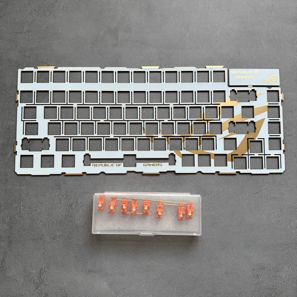 ROG Night Demon FR4 Gold Positioning Board Customized Keyboard Steel Plate Satellite Switch Single Slot 1.6MM Game Accessories
ROG Night Demon FR4 Gold Positioning Board Customized Keyboard Steel Plate Satellite Switch Single Slot 1.6MM Game Accessories