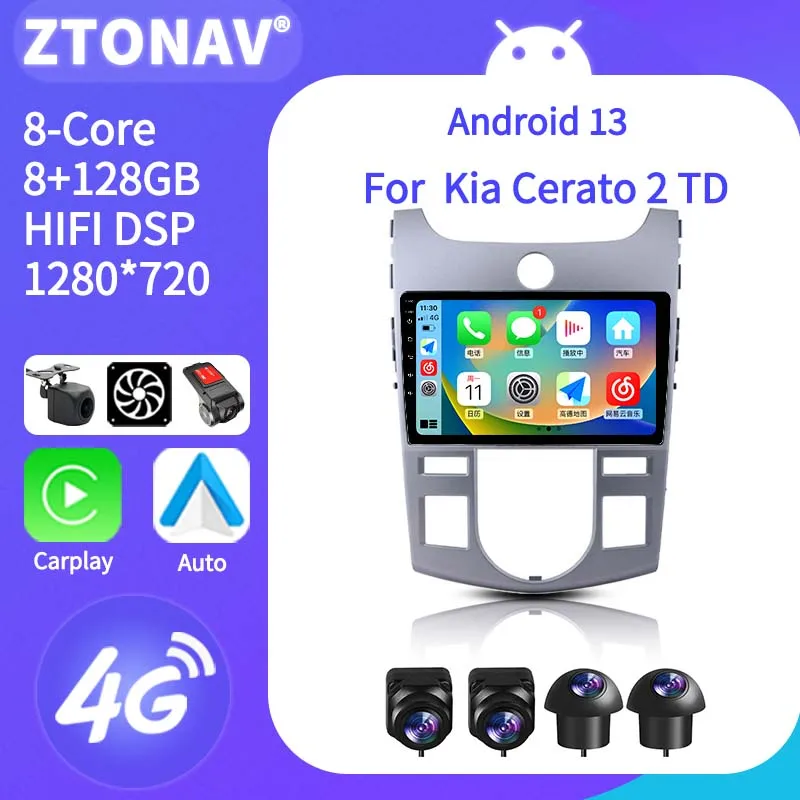 Car Radio Stereo For Kia Cerato 2 TD 2008-2013 Car Multimedia Player GPS Navi Headunit Carplay Android Auto Support 360 Camera
Car Radio Stereo For Kia Cerato 2 TD 2008-2013 Car Multimedia Player GPS Navi Headunit Carplay Android Auto Support 360 Camera