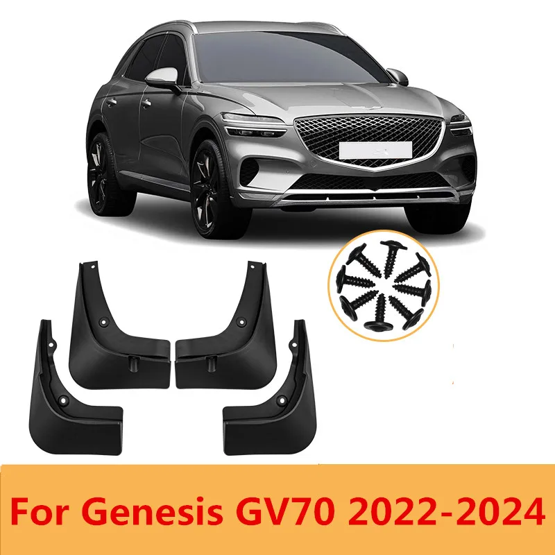 4Pcs/Set Front Rear Splash Fender Mudflap Mudguards Guards Mud Flaps For Genesis GV70 2022 2023 2024
4Pcs/Set Front Rear Splash Fender Mudflap Mudguards Guards Mud Flaps For Genesis GV70 2022 2023 2024