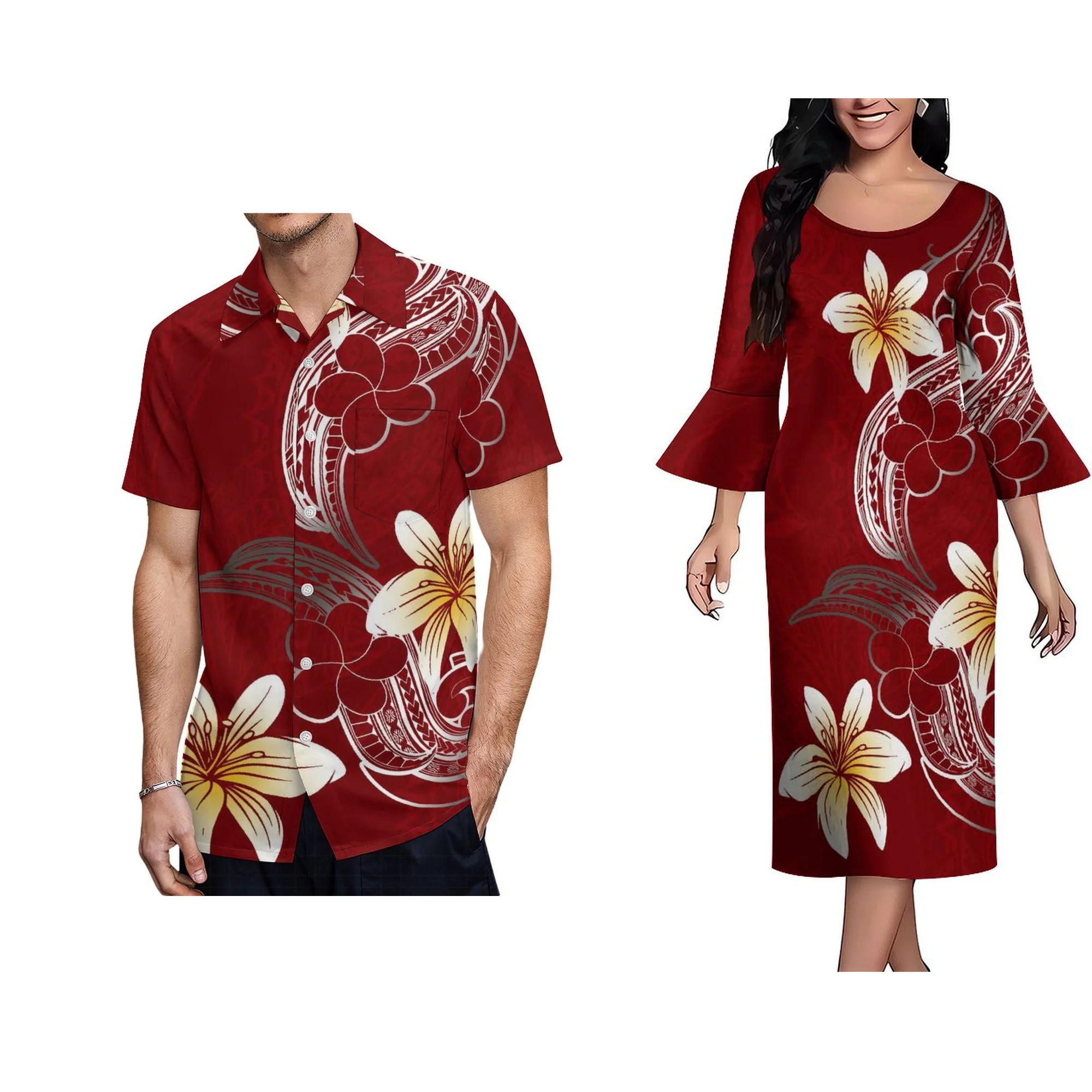 Drop Shipping Wholesale Custom Casual Dress Polynesian Tribal Design Ladies Bell Sleeve Round Neck Loose Dress Samoa Dress
Drop Shipping Wholesale Custom Casual Dress Polynesian Tribal Design Ladies Bell Sleeve Round Neck Loose Dress Samoa Dress