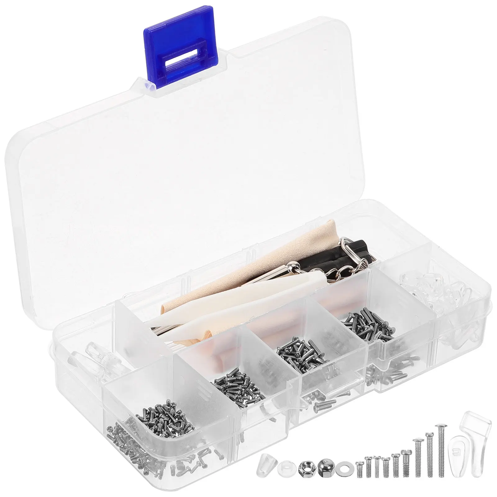 1Set Glasses Repair Kit Nose Pads Eyeglass Screws Tiny Screws for Glasses Eyeglass Replacement Parts Sunglass Repair Kit DIY
1Set Glasses Repair Kit Nose Pads Eyeglass Screws Tiny Screws for Glasses Eyeglass Replacement Parts Sunglass Repair Kit DIY