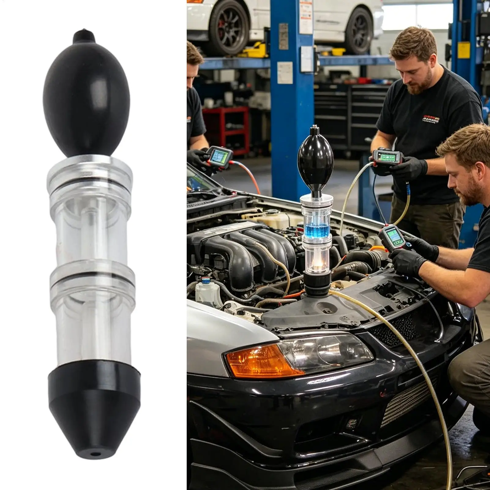 Sensor Equipped Engine Combustion Leak Tester High Precision Check Tool For Automobile Truck Cooling System Maintenance
Sensor Equipped Engine Combustion Leak Tester High Precision Check Tool For Automobile Truck Cooling System Maintenance