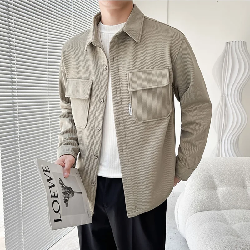 Young Fashion Style Men Jacket Daily Long Sleeve European American Simple Spring and Autumn Trend Classic Loose British Coat Men
Young Fashion Style Men Jacket Daily Long Sleeve European American Simple Spring and Autumn Trend Classic Loose British Coat Men