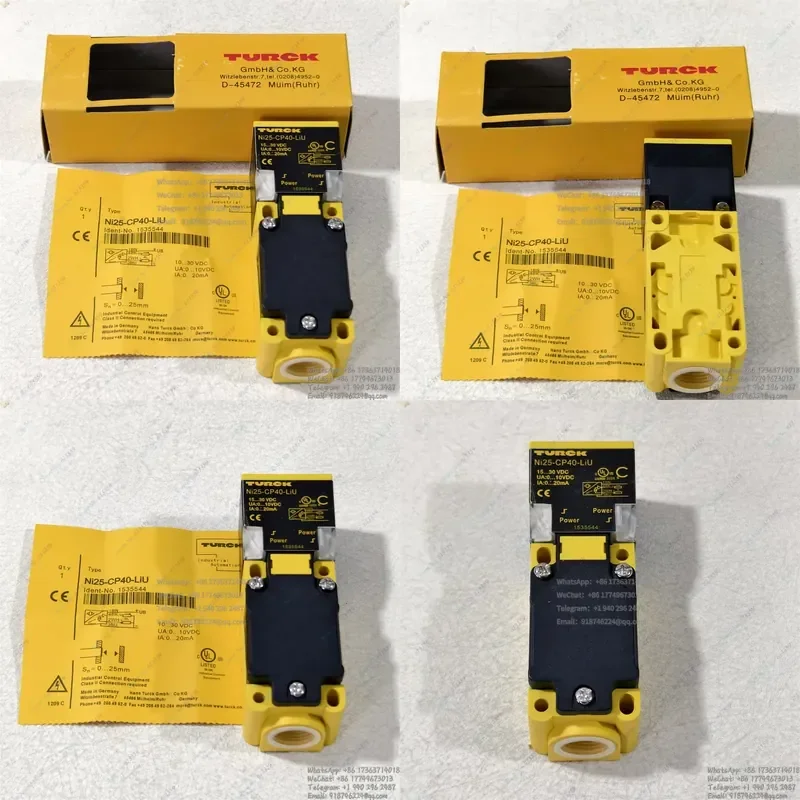 NI25-CP40-LIU Turck Proximity Switch New High-Quality Sensor
NI25-CP40-LIU Turck Proximity Switch New High-Quality Sensor