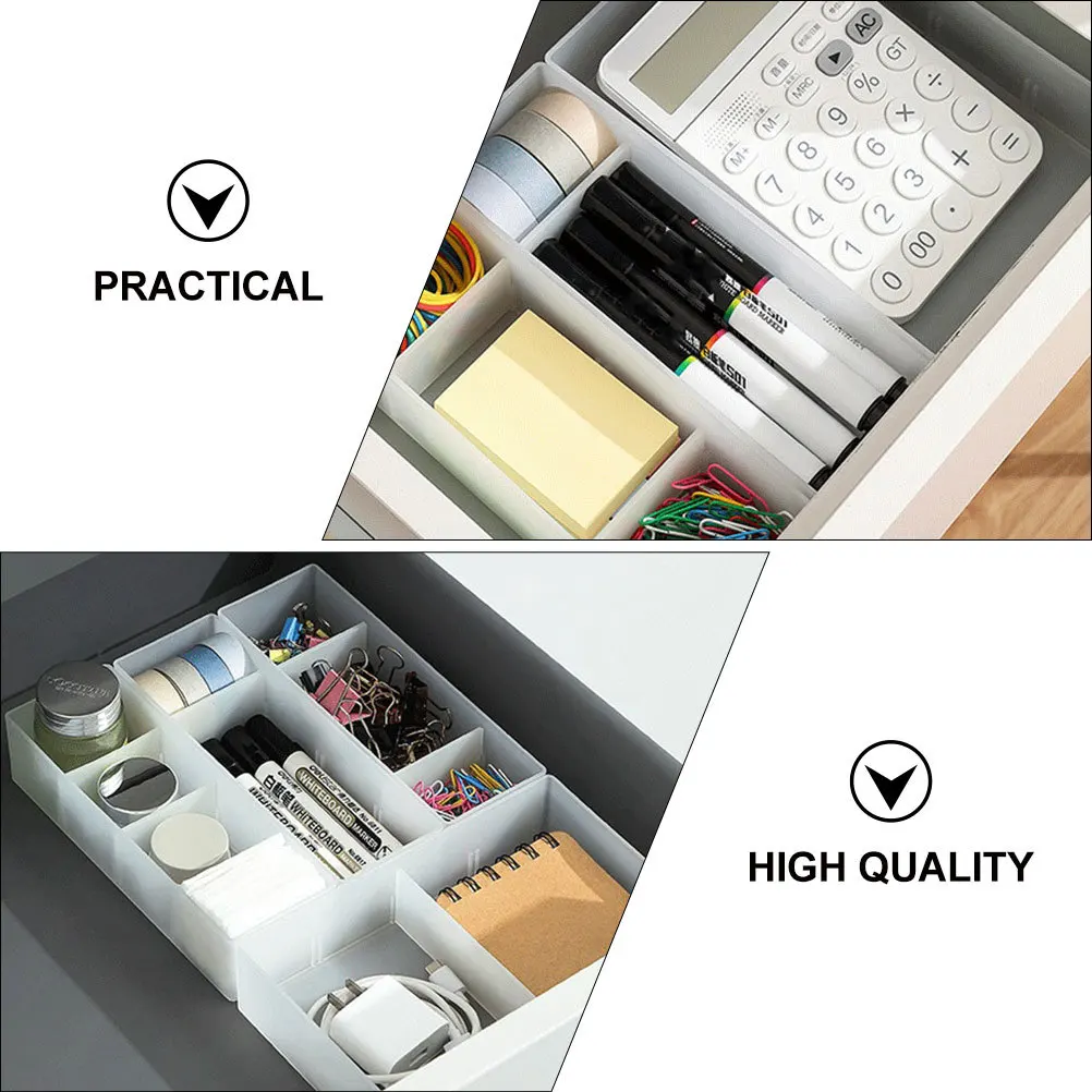 2Pcs Multi-Purpose Drawer Storage Box Sundries Organizer with Detachable Compartments Home Office Storage Case for Jewelry Socks
2Pcs Multi-Purpose Drawer Storage Box Sundries Organizer with Detachable Compartments Home Office Storage Case for Jewelry Socks