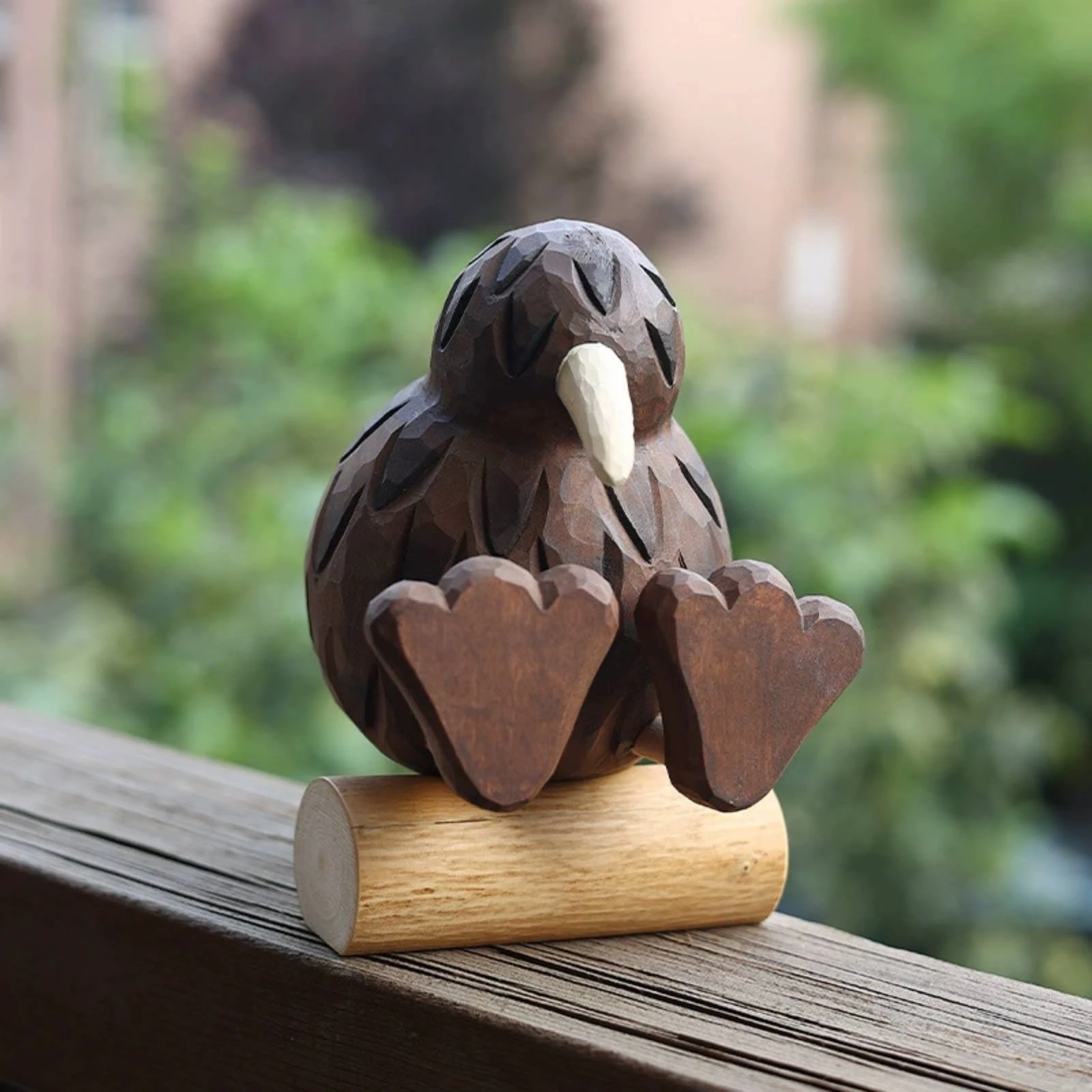 Carved Wooden Bird Statue Log-Style Base Wooden Wooden Bird Bird Ornament Home Decor Collectible
Carved Wooden Bird Statue Log-Style Base Wooden Wooden Bird Bird Ornament Home Decor Collectible