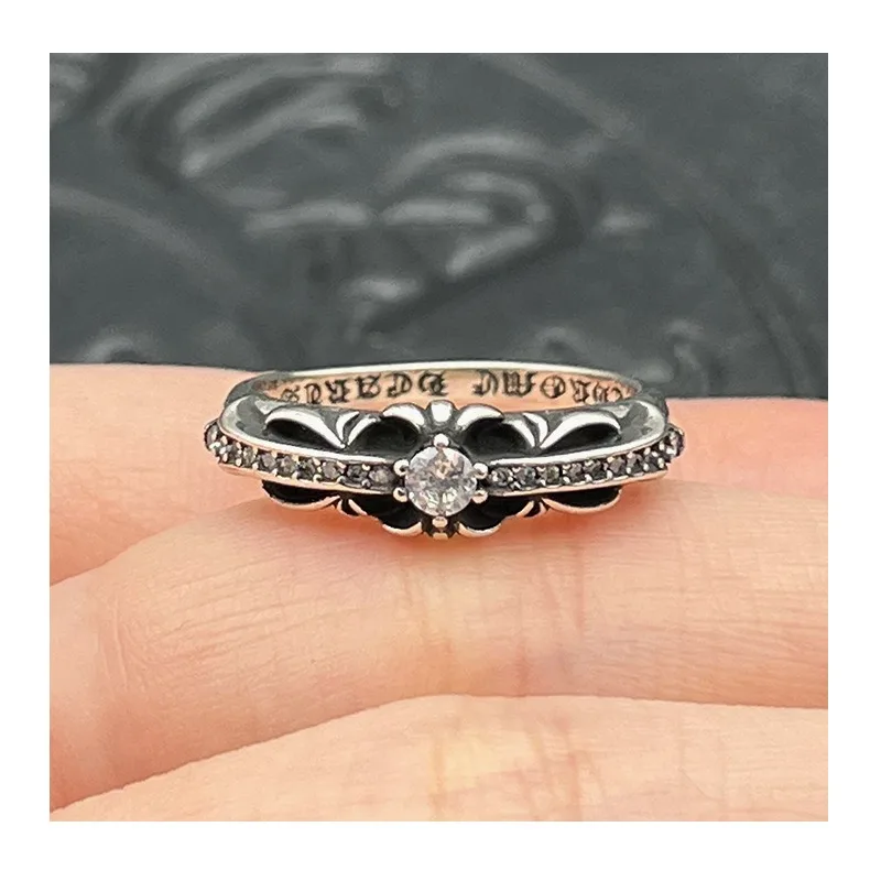 Trendy Thai Silver Retro Full Diamond Narrow Version Guardian Ring Niche Personality Old Cross Flower Medieval
Trendy Thai Silver Retro Full Diamond Narrow Version Guardian Ring Niche Personality Old Cross Flower Medieval