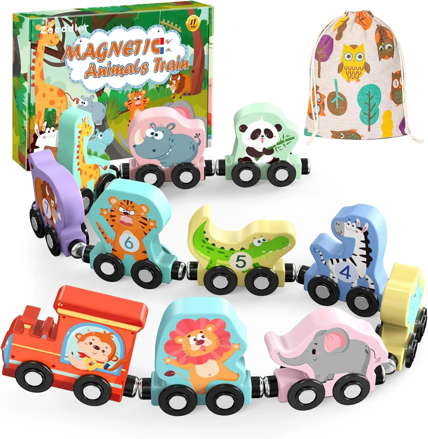 Magnetic Wooden Animals Train Set - Montessori Toys for Toddlers, Preschool Learning Activities, Birthday Gifts for Boys Girls
Magnetic Wooden Animals Train Set - Montessori Toys for Toddlers, Preschool Learning Activities, Birthday Gifts for Boys Girls