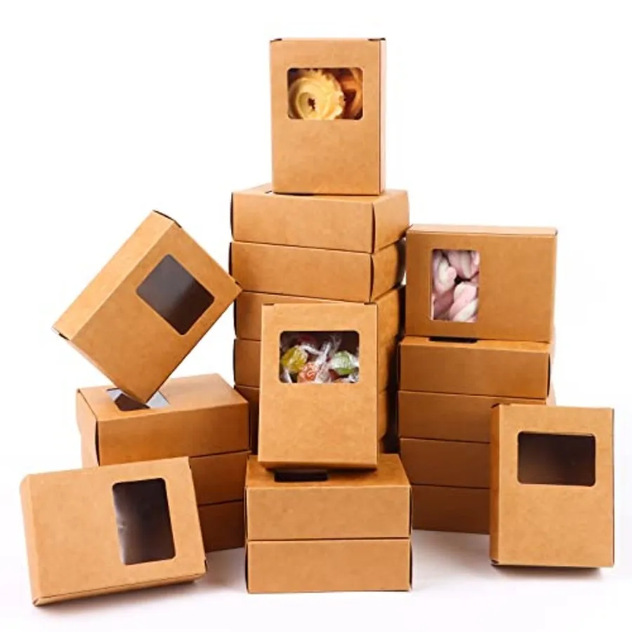100 PCS Mini Kraft Paper Box with Square Window Soap Packaging Boxes Craft Cardboard Present Container for Homemade Soap Favor
100 PCS Mini Kraft Paper Box with Square Window Soap Packaging Boxes Craft Cardboard Present Container for Homemade Soap Favor