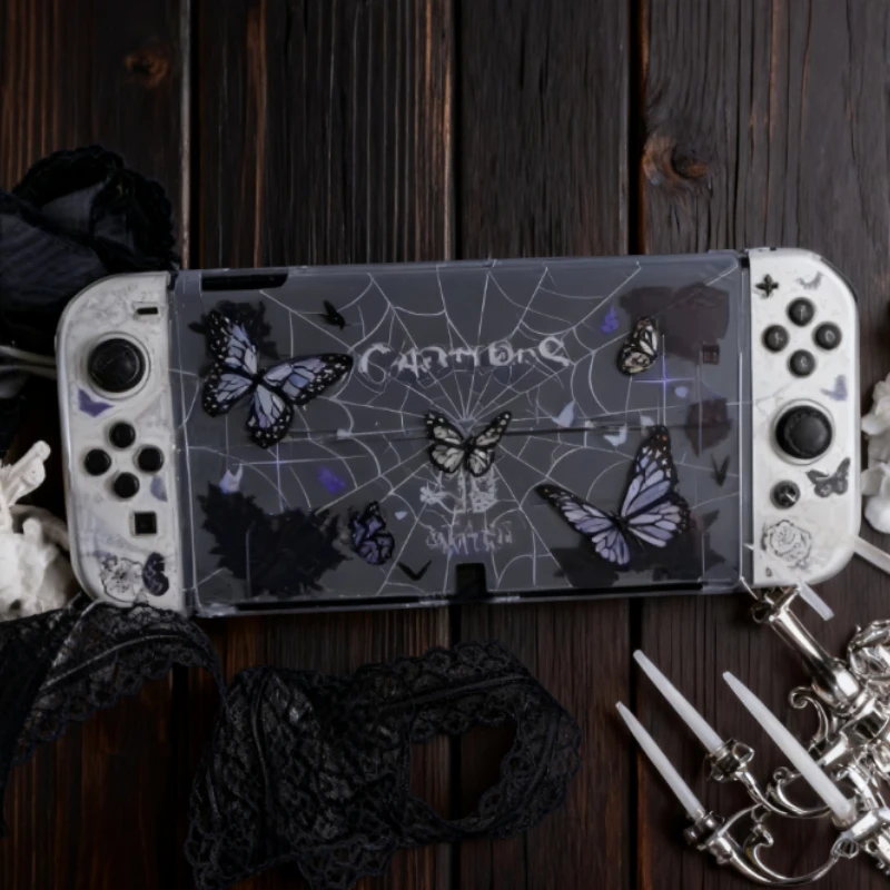 Чехол для игровой консоли Black Butterfly OLED, прозрачный твердый чехол Lite с пластиковым силиконовым материалом, защитные аксессуары
Чехол для игровой консоли Black Butterfly OLED, прозрачный твердый чехол Lite с пластиковым силиконовым материалом, защитные аксессуары