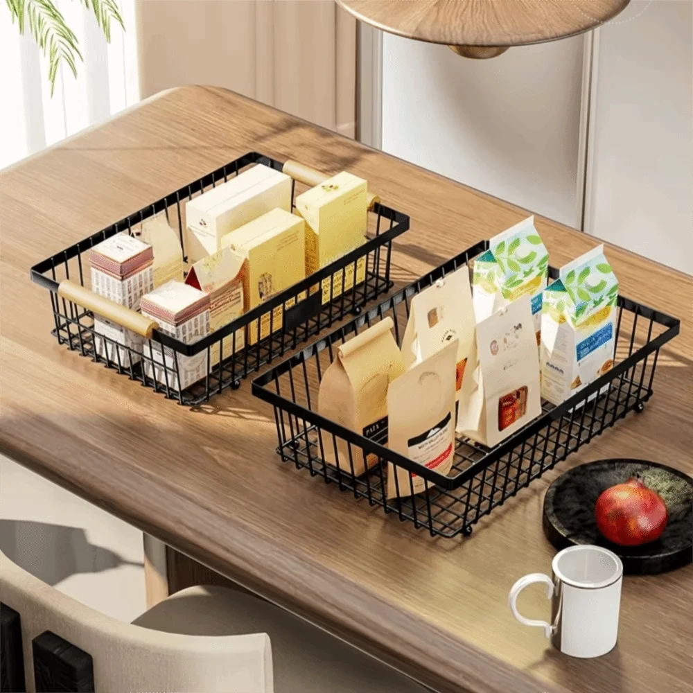 Wrought Iron 2 Tier Fruit Basket Detachable Wooden Handle Kitchen Fruit Vegetable Storage Rack Space-saving With Hook
Wrought Iron 2 Tier Fruit Basket Detachable Wooden Handle Kitchen Fruit Vegetable Storage Rack Space-saving With Hook