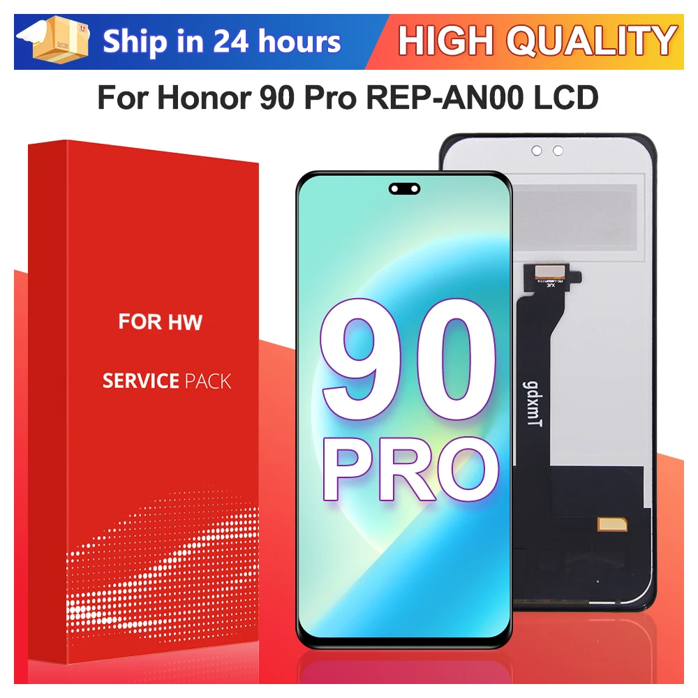 ЖК-дисплей для Huawei Honor 90 Pro REP-AN00, преобразователь сенсорного экрана в сборе, запасные части для ЖК-дисплея, 100% тестирование 
ЖК-дисплей для Huawei Honor 90 Pro REP-AN00, преобразователь сенсорного экрана в сборе, запасные части для ЖК-дисплея, 100% тестирование