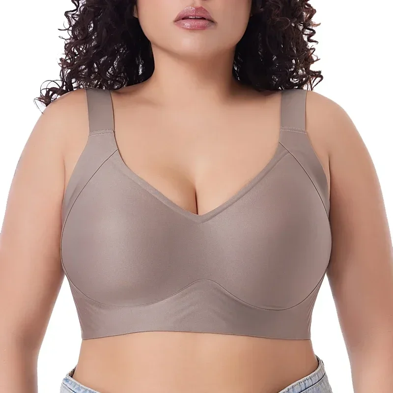 6XL Plus Size Push Up Bras for Women Wireless Seamless Bralette with 3D Lift Anti-Slip Thin Cups No-Squeeze for Large KUCLUT
6XL Plus Size Push Up Bras for Women Wireless Seamless Bralette with 3D Lift Anti-Slip Thin Cups No-Squeeze for Large KUCLUT