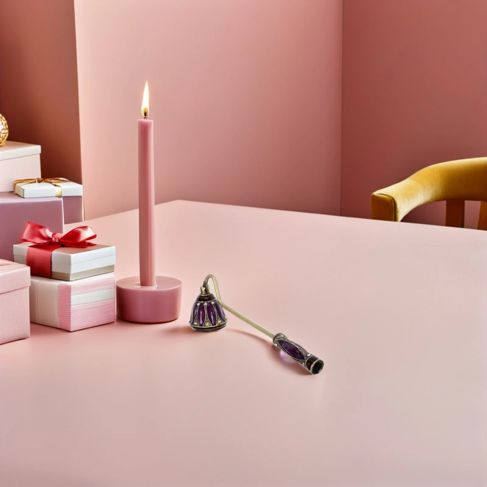 Retro Extinguisher Vintage Wick Snuffer Metal Flame Stoppers Long Handle Tool For Home Decor Tabletop
Retro Extinguisher Vintage Wick Snuffer Metal Flame Stoppers Long Handle Tool For Home Decor Tabletop