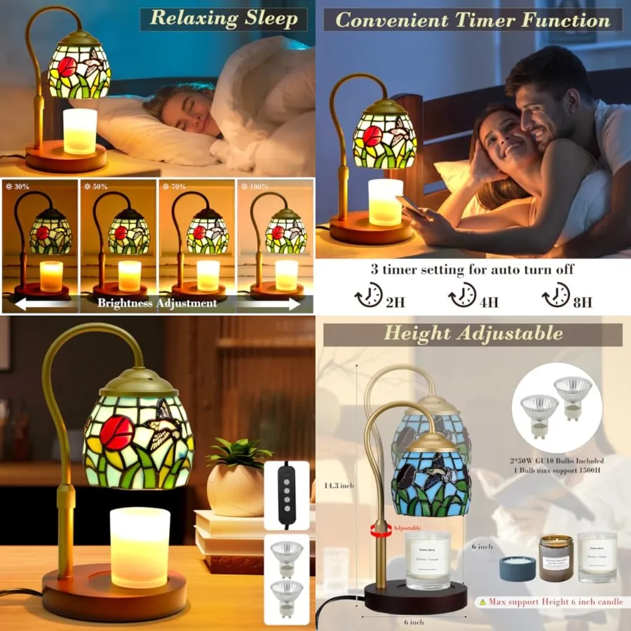 Candle Warmer Lamp with Timer Dimmer, Adjustable Height Candle Warmer for Jar Candles, Birthday Gifts for Women New Home Bedroo
Candle Warmer Lamp with Timer Dimmer, Adjustable Height Candle Warmer for Jar Candles, Birthday Gifts for Women New Home Bedroo