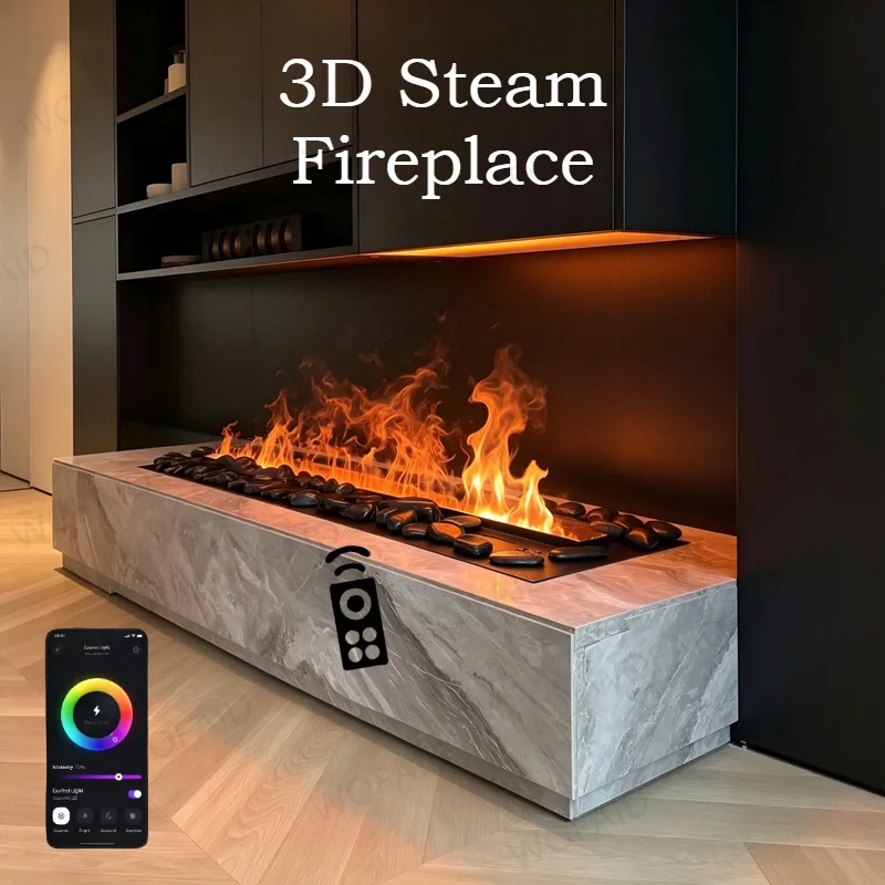 80cm Recessed 3D Mist Electric Fireplace,Linear Design,App Control,1-9h Timer, Adjustable Flame Speed,No Heat, Modern Black
80cm Recessed 3D Mist Electric Fireplace,Linear Design,App Control,1-9h Timer, Adjustable Flame Speed,No Heat, Modern Black