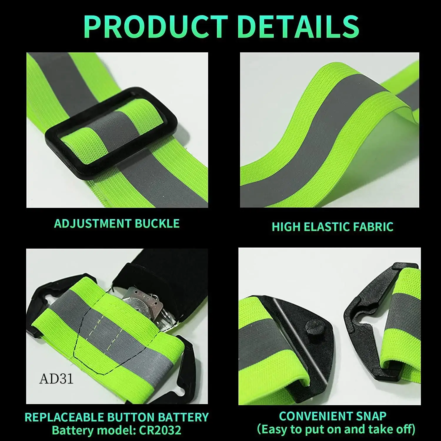 New-LED Running Vest,LED High Visibility Reflective Vest Safety Vest With 2 Reflective Bands For Cycling Jogging Running
New-LED Running Vest,LED High Visibility Reflective Vest Safety Vest With 2 Reflective Bands For Cycling Jogging Running