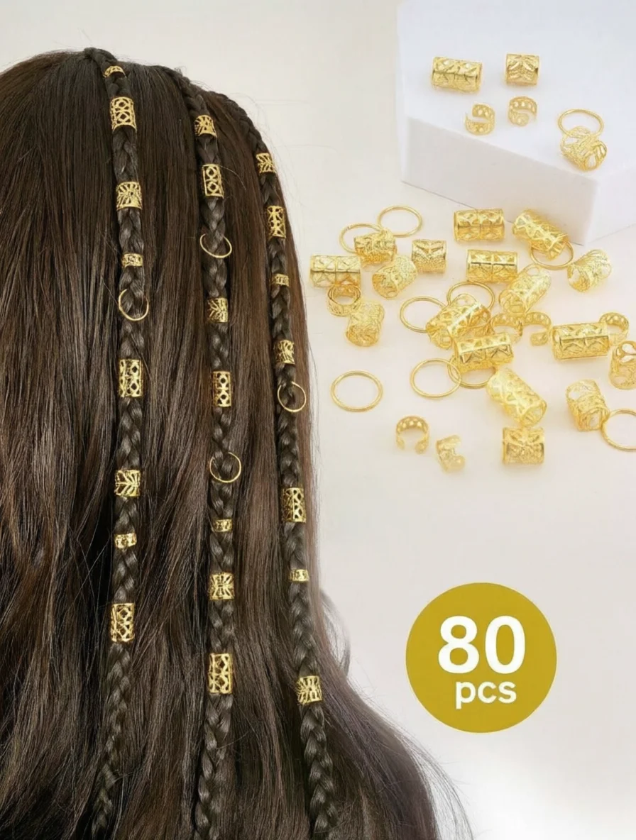 120pcs Braiding Hair Beads, Charmful Hair Rings, Openable Multi-Pattern Women Hair Clips, Suitable For Holiday, Party And Daily Wear, School Stuff, College, Hair Accessories, Head Accessories, Hairpin,Summer,Travel, Boho Style,Festival,Birthday
120pcs Braiding Hair Beads, Charmful Hair Rings, Openable Multi-Pattern Women Hair Clips, Suitable For Holiday, Party And Daily Wear, School Stuff, College, Hair Accessories, Head Accessories, Hairpin,Summer,Travel, Boho Style,Festival,Birthday