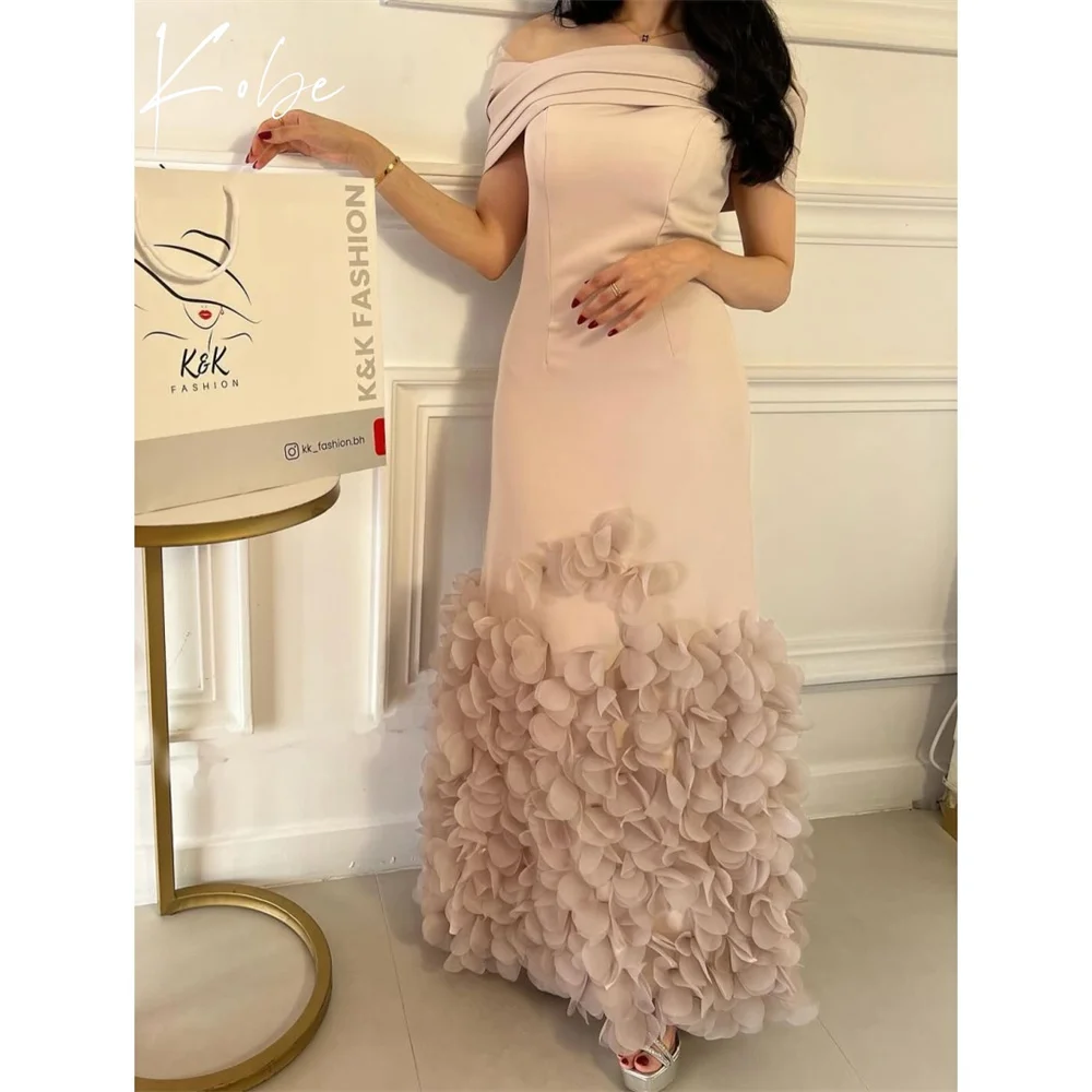 Kobe Pink Off Shoulder Prom Dresses Sleeveless 3D Flower Customized فساتين سهرات Elegant vestido de gala noche mujer
Kobe Pink Off Shoulder Prom Dresses Sleeveless 3D Flower Customized فساتين سهرات Elegant vestido de gala noche mujer