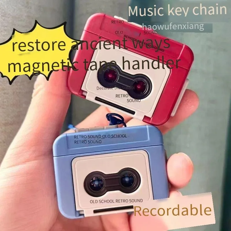 Creative Mini Retro Recorder Keychain Vintage Tiny Playable Radio Pendant Musical Sound Music Box Hanging Toy Novelty Singing
Creative Mini Retro Recorder Keychain Vintage Tiny Playable Radio Pendant Musical Sound Music Box Hanging Toy Novelty Singing